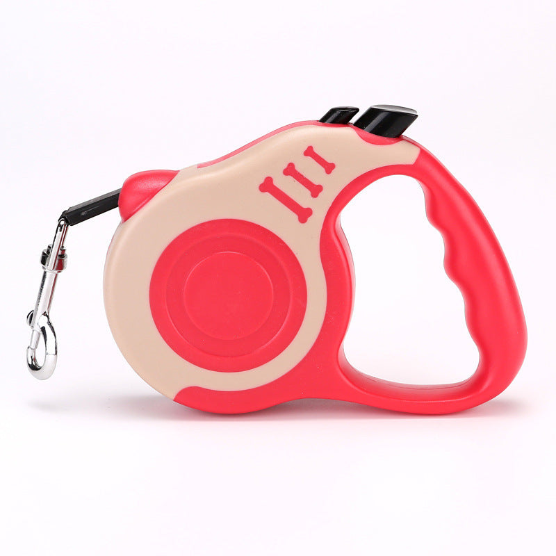 laisse retractable rose multi