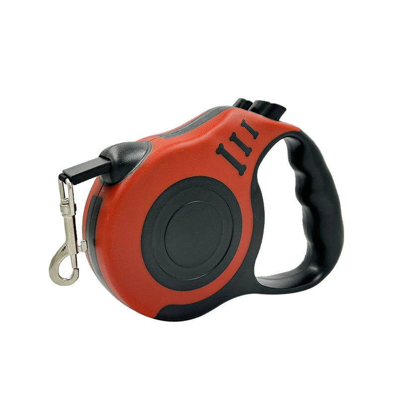 laisse retractable rouge