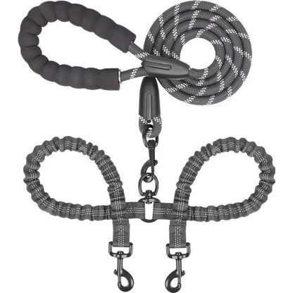 Laisse Rando-Duo Gris fonce