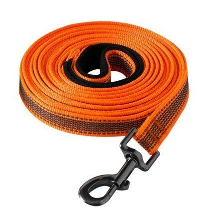 longe pour chien couleurs orange 