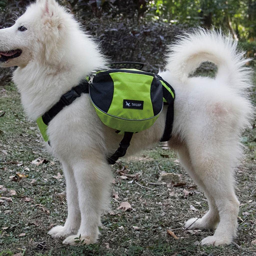 Sac a dos pour chien Samoyede blanc 