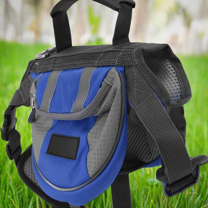 Sac dos chien rando bleu cote