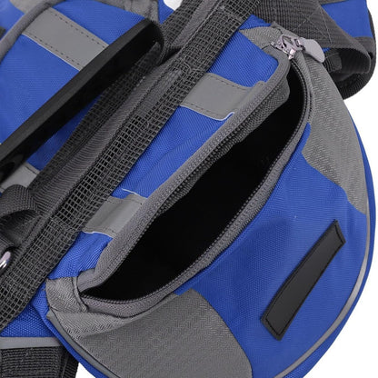 Sac dos chien rando bleu-detail poche