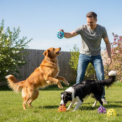 Balle pour Chien Balle Folle au parc