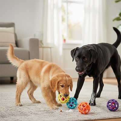 Balle pour Chien Balle Folle chiens qui jouent