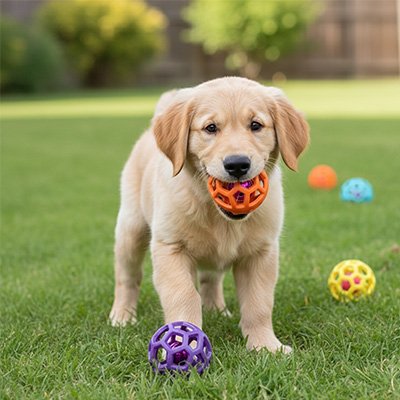 Balle pour Chien Balle Folle chiot golden