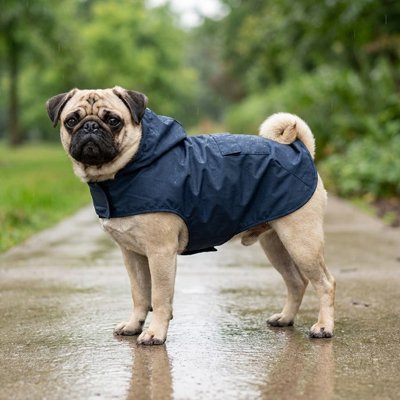 Blouson pour chien​ bleu