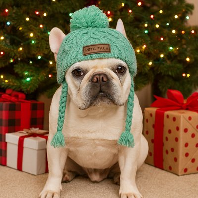 Bonnet pour chien​ vert menthe medium