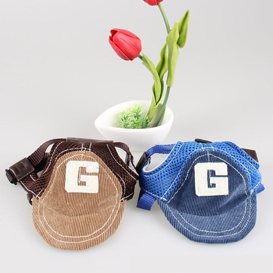 Casquette chien​ couleur bleu et cefe disponible