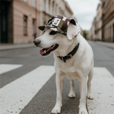 Casquette chien​ pro camouflage