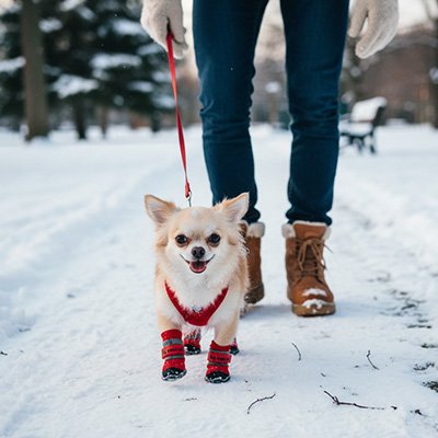 Chaussure pour Chien rouge