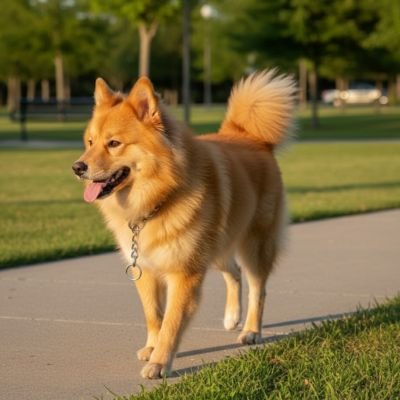 Collier Chien Akita chaine chic