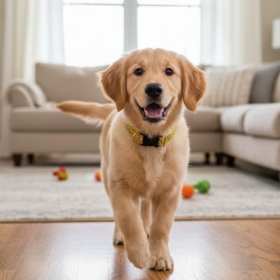 Collier lumineux pour Chien bebe golden