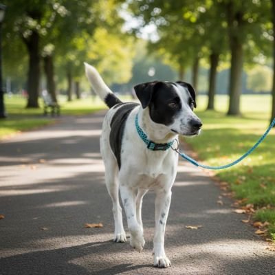 Collier lumineux pour Chien Luminochic chien au parc