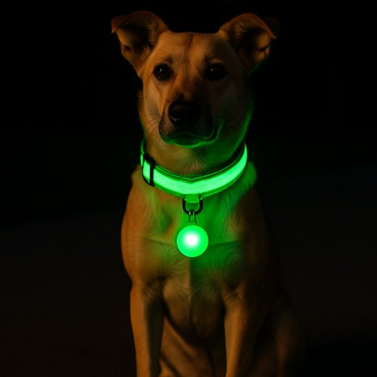Collier lumineux vert