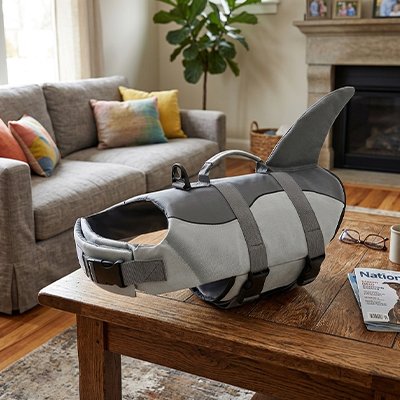 Gilet de sauvetage Chien Requin Jaw