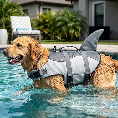 Gilet de sauvetage Chien Requin piscine