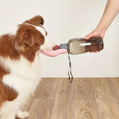 Gourde pour chien​ moyen chien modele rose
