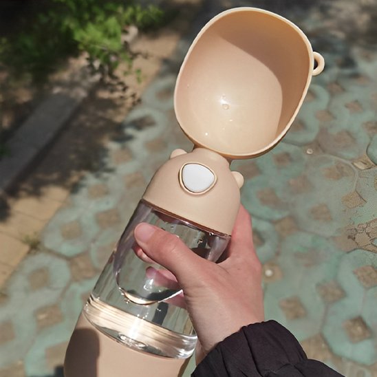 Gourde pour chien praticozen de couleur Apricot