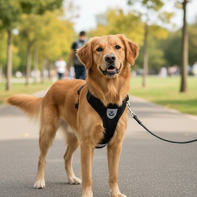 Harnais chien gilet noir