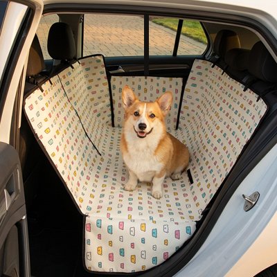 Housse voiture chien blanc confort