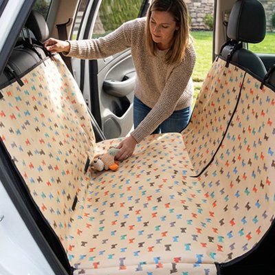 Housse voiture chien motif chien