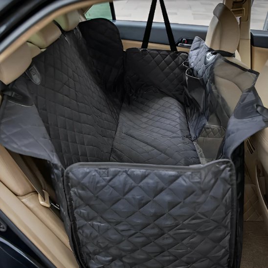 Housse voiture chien style panier