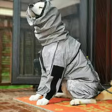 impermeable pour chien produit en gris