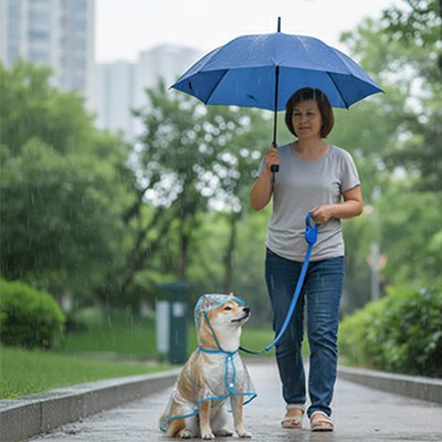 Imperméable pour chien​ averse au parc