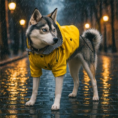 Imperméable pour chien​ second jaune