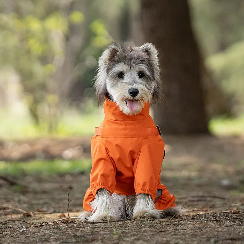 impermeable pour chien ultra chic produit orange