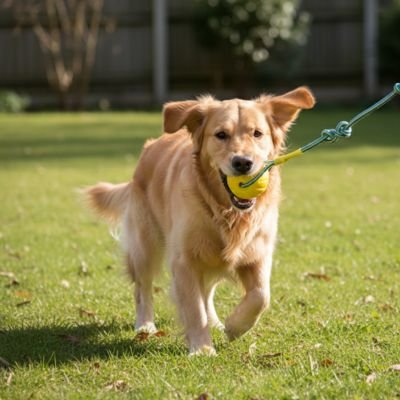 Jouet indestructible pour Chien Balle et Corde parc
