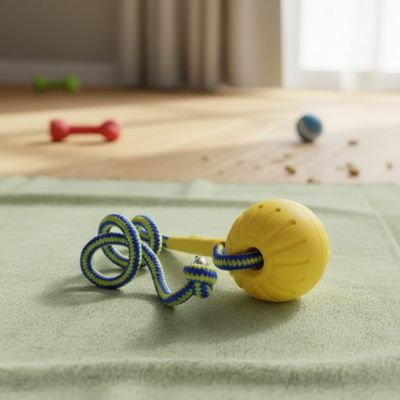 Jouet indestructible pour Chien Balle et Corde produit