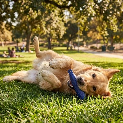 Jouet pour chien​ Bamba bleu exterieur
