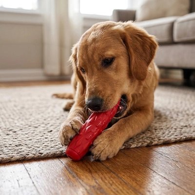Jouet pour chien​ Bamba rouge interieur