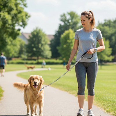 laisse pour chien ballade chaine