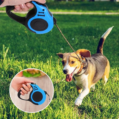 Laisse pour chien enrouleur produit bleu