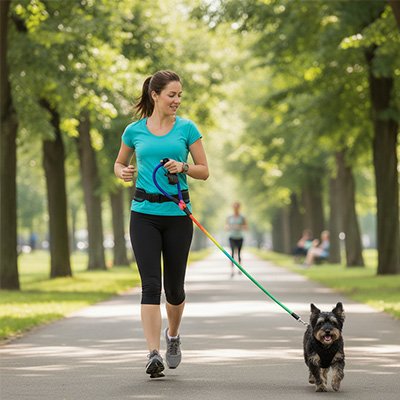 Laisse pour chien mains libre course