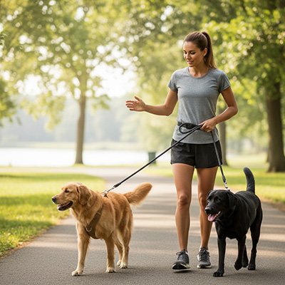 Laisse pour chien mains libre 