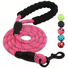 Laisse pour chien ronde chic rose
