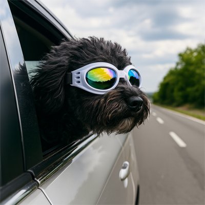 Lunette pour chien​ OculaireZen blanc