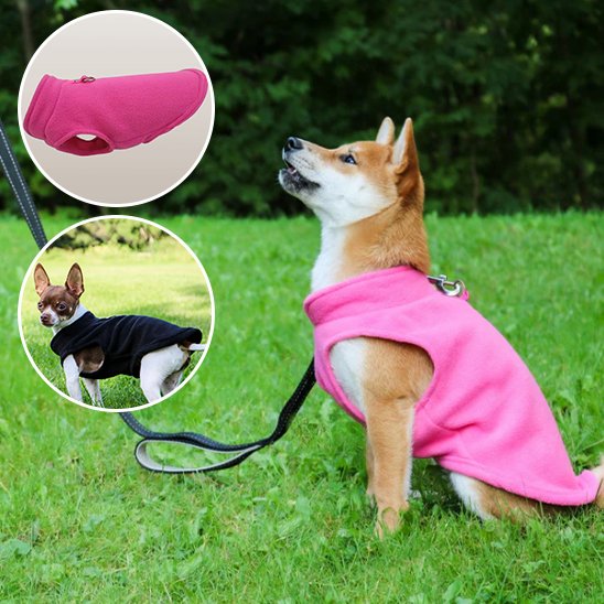 Manteau chien Akita Fleece Rose 