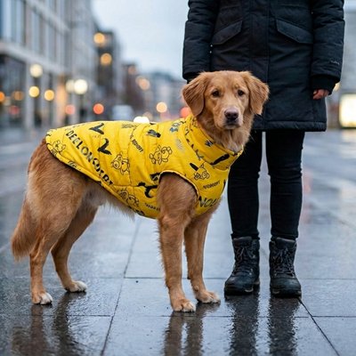 Manteau chien Extra-Grand Chic Golden Jaune