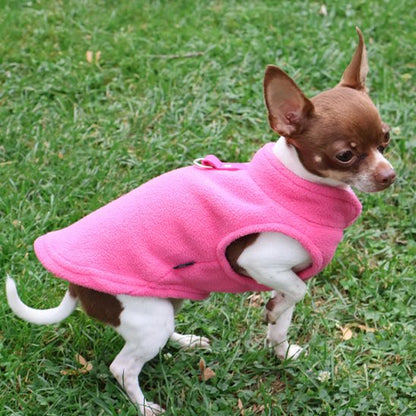 Manteau chien Fleece pomeranien rose