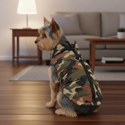 Manteau Chien Mini army petit terrier