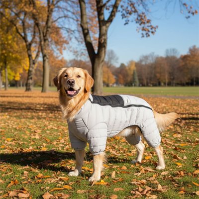 Manteau pour Chien avec pattes gris