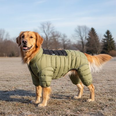 Manteau pour Chien avec pattes vert