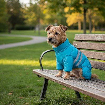 Manteau pour Chien bleu
