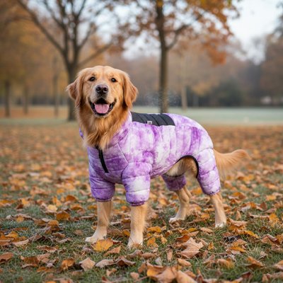 Manteau pour chien chaud violet