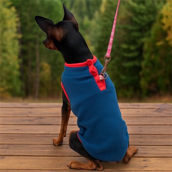 Manteau pour Chien confo-zen bleu
